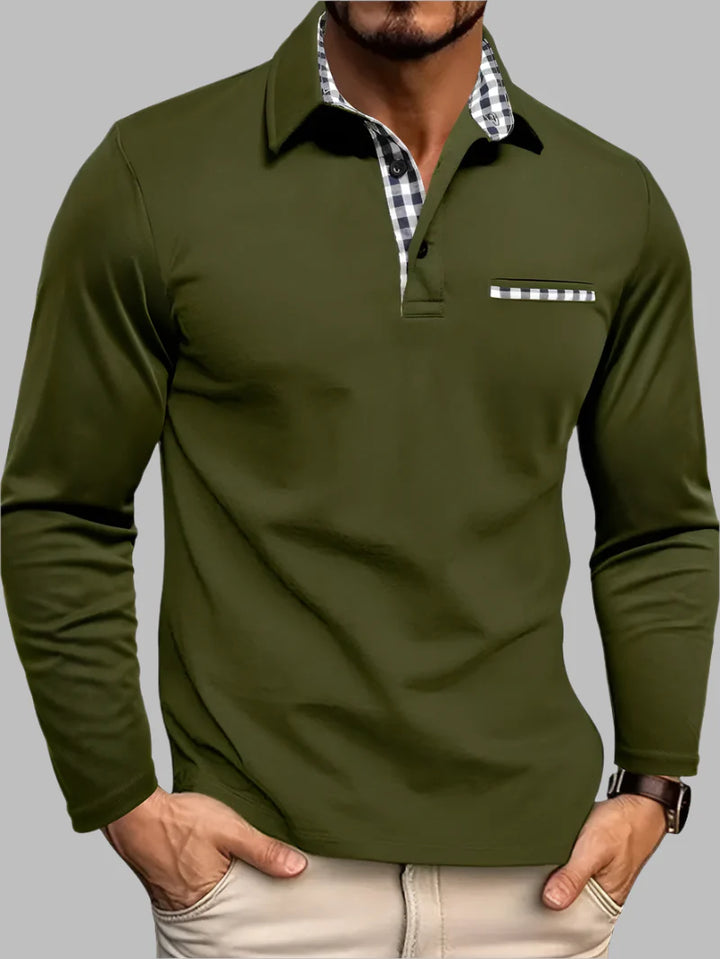 Men’s Classic Long-Sleeve Summer Polo