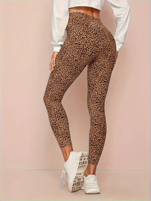 Women's Leopard Print High-Waist Leggings
