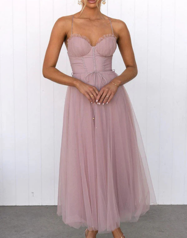 Women’s Lightweight Sleeveless Maxi Dress with V‑Neck