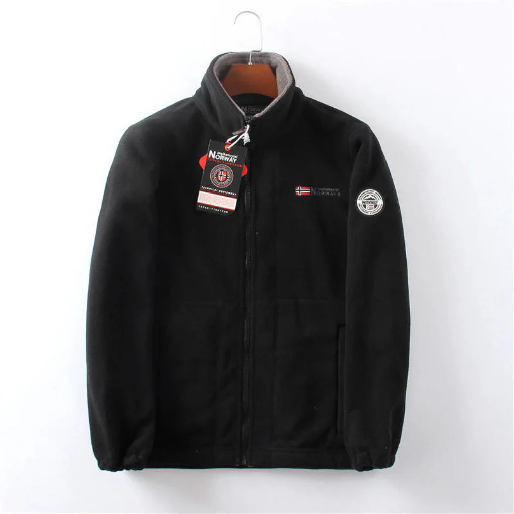 Wind Resistant Men's Fleece Jacket  Practical and Stylish