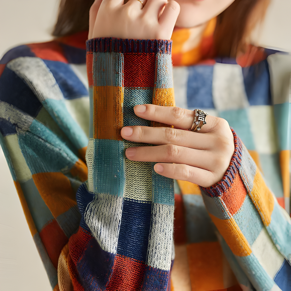 Women’s Wool-like High-Neck Sweater