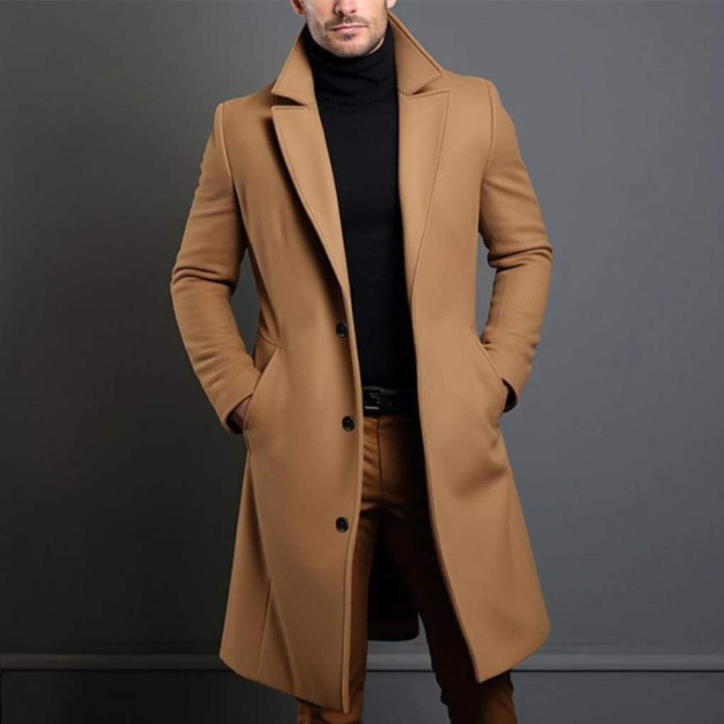 Men's Wool-like Coat – Timeless Style for Chilly Days