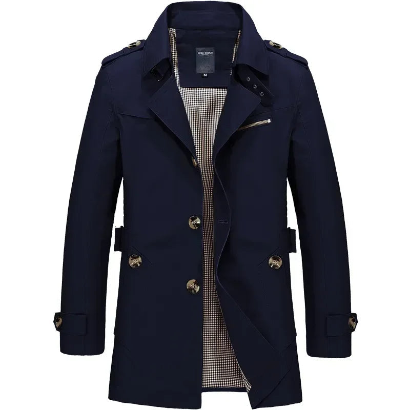 Classic Business Windbreaker for Men