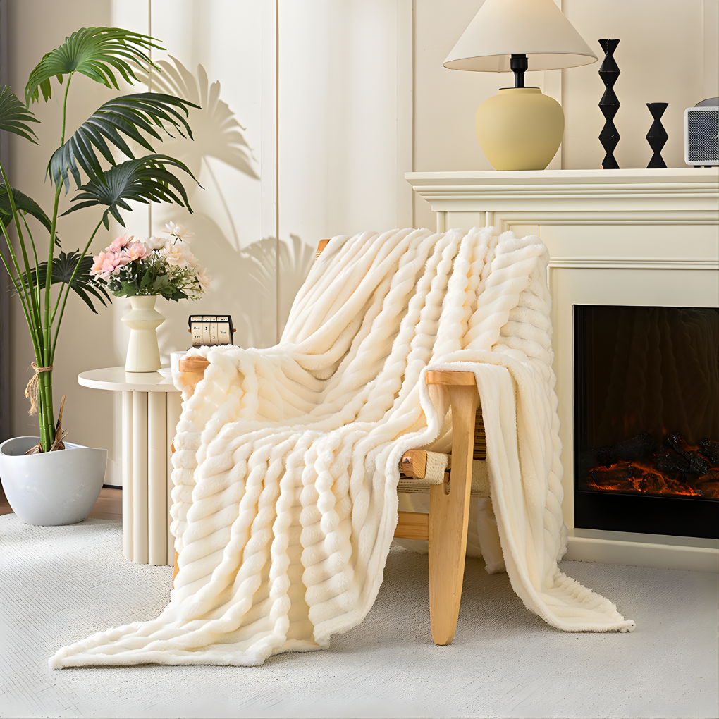 Faux Fur Throw Blanket