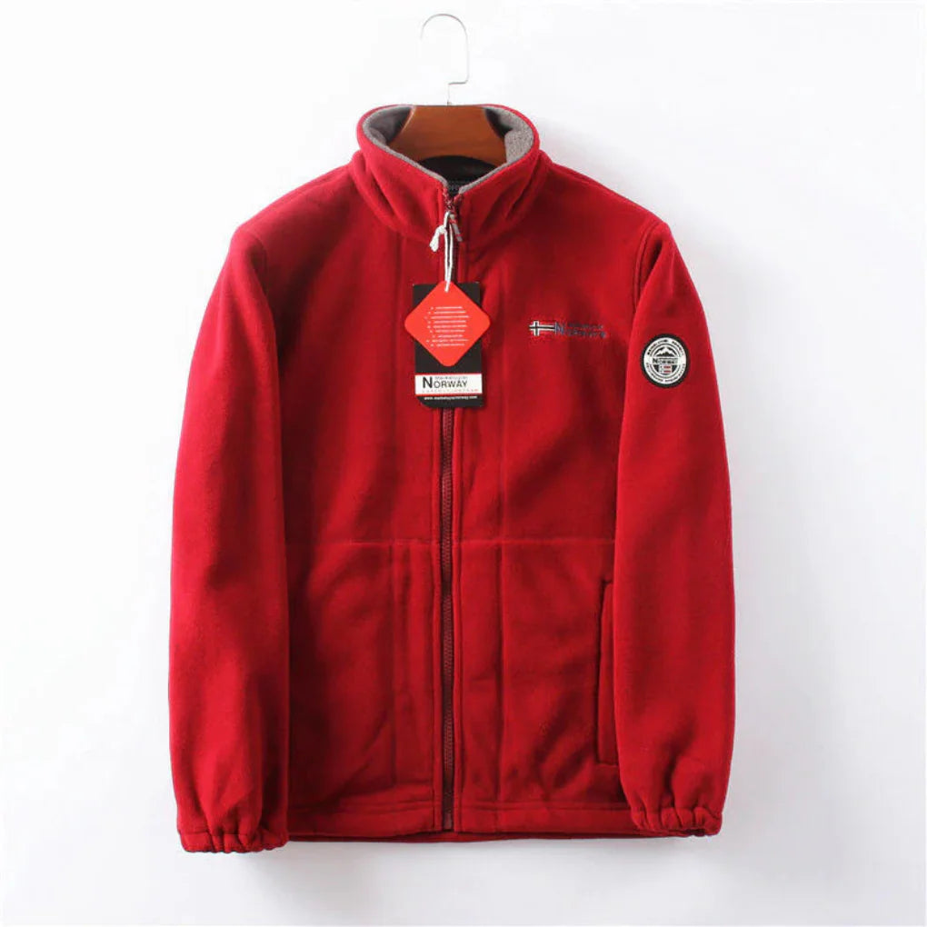 Wind Resistant Men's Fleece Jacket  Practical and Stylish