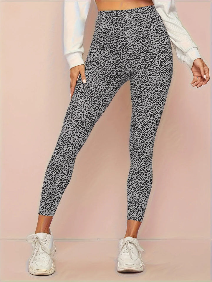 Women's Leopard Print High-Waist Leggings