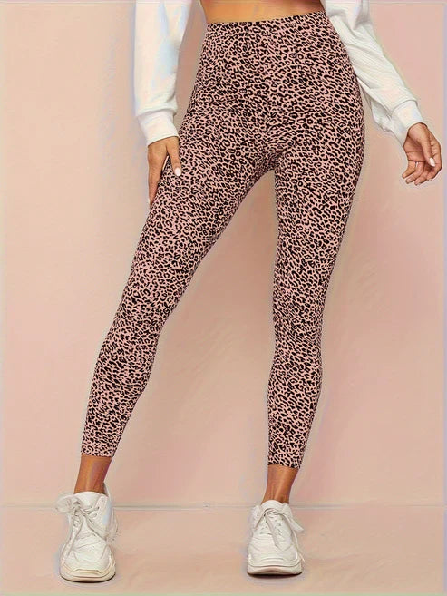 Women's Leopard Print High-Waist Leggings