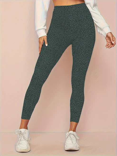 Women's Leopard Print High-Waist Leggings
