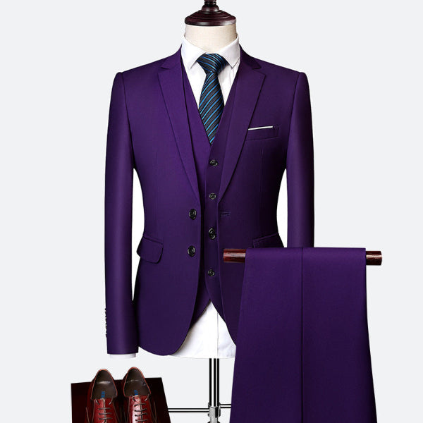 Luxe 3-delig Slim Fit Pak voor Heren