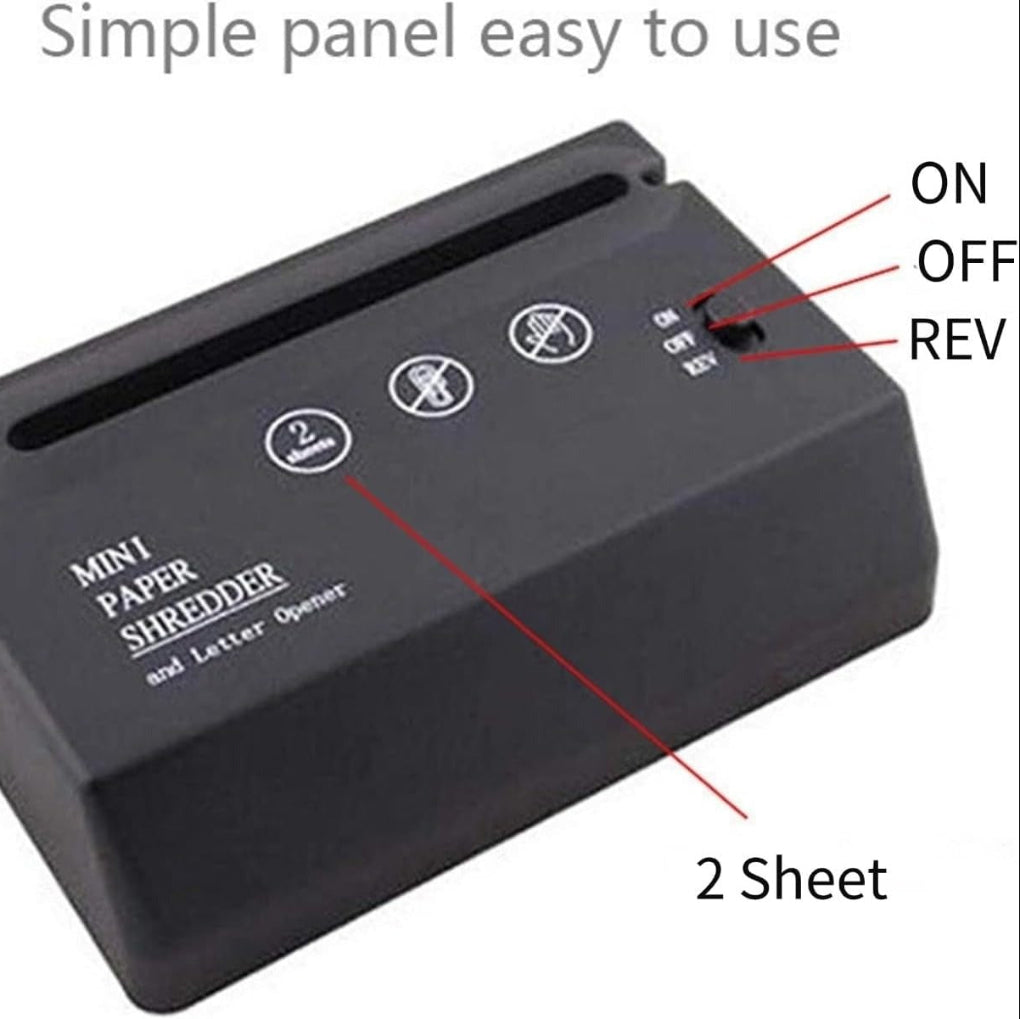 Mini Desktop Paper Shredder – Compact, Quiet, and Efficient