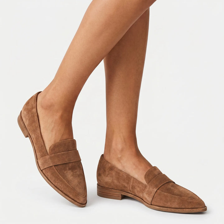 Avelia - Pointed Toe Slip-On Loafers