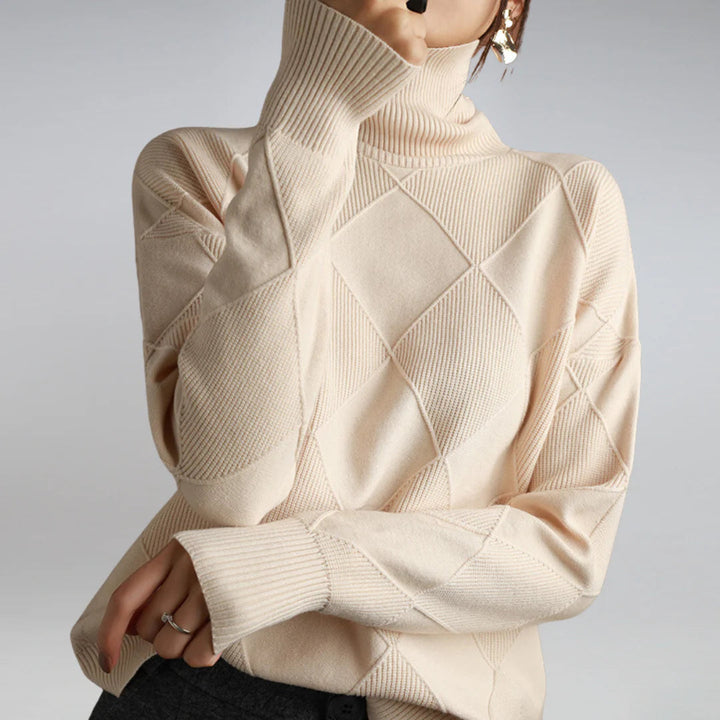 Classic Wool-like Turtleneck Sweater Warmth with Sophisticated Style