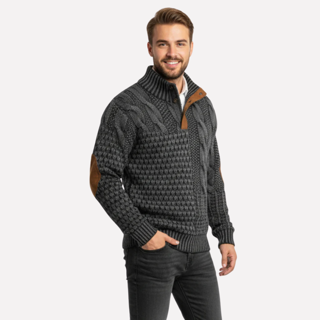 Men's Patchwork Sweater