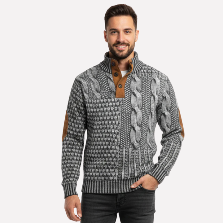 Men's Patchwork Sweater