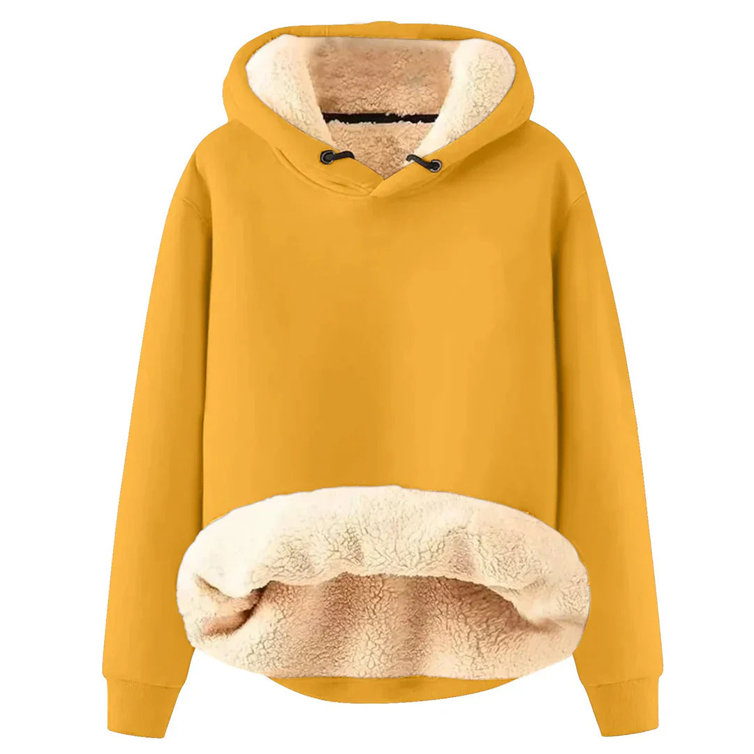 Soft & Warm Women's Hoodie with Cozy Fleece Lining