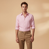 Men’s Casual Button-Down Shirt with Lightweight Fabric