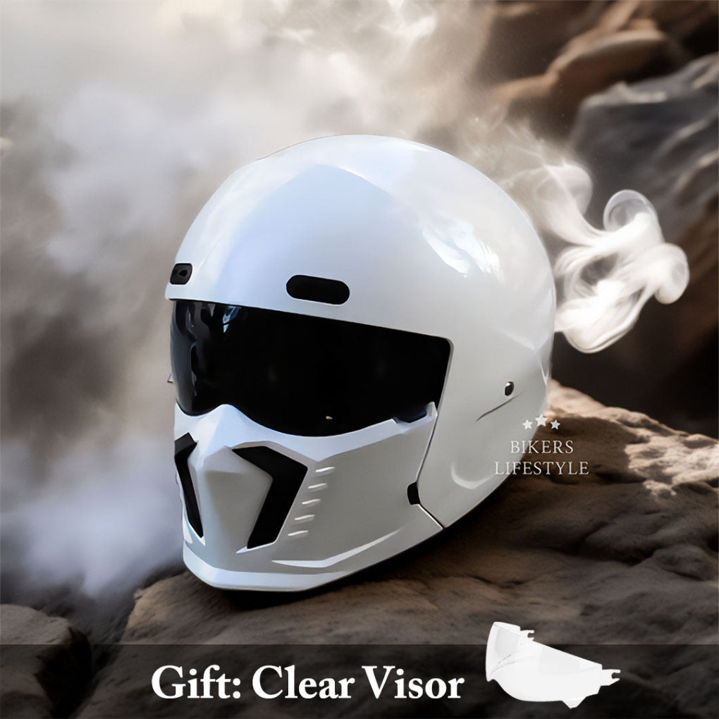 Retro Pilot Motorcycle Helmet –  DOT and ECE Approved, Timeless Look 9