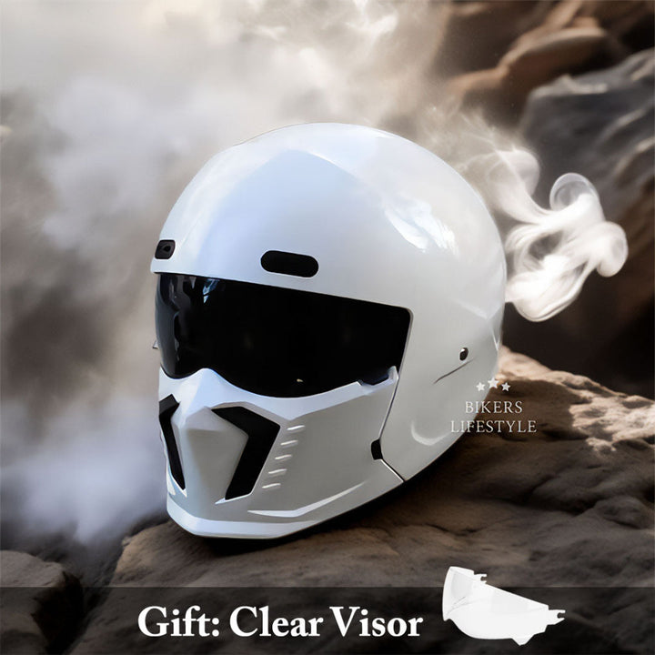 Retro Pilot Motorcycle Helmet –  DOT and ECE Approved, Timeless Look 9