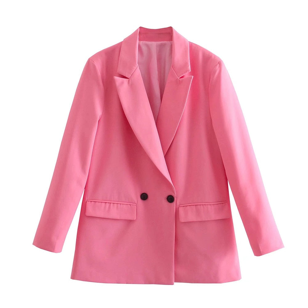 Elegante Double-Breasted Blazer voor Dames