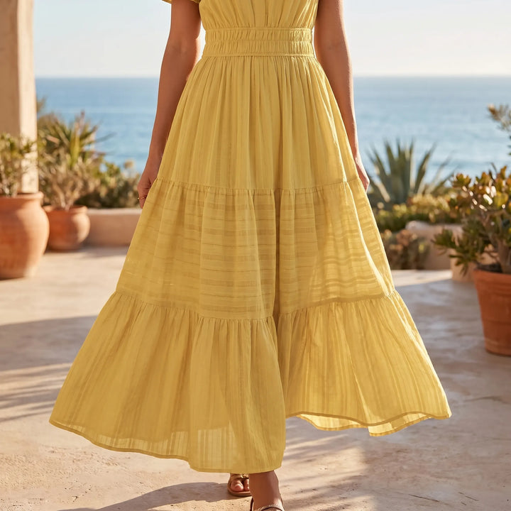 Solstis - Short Sleeve Midi Dress