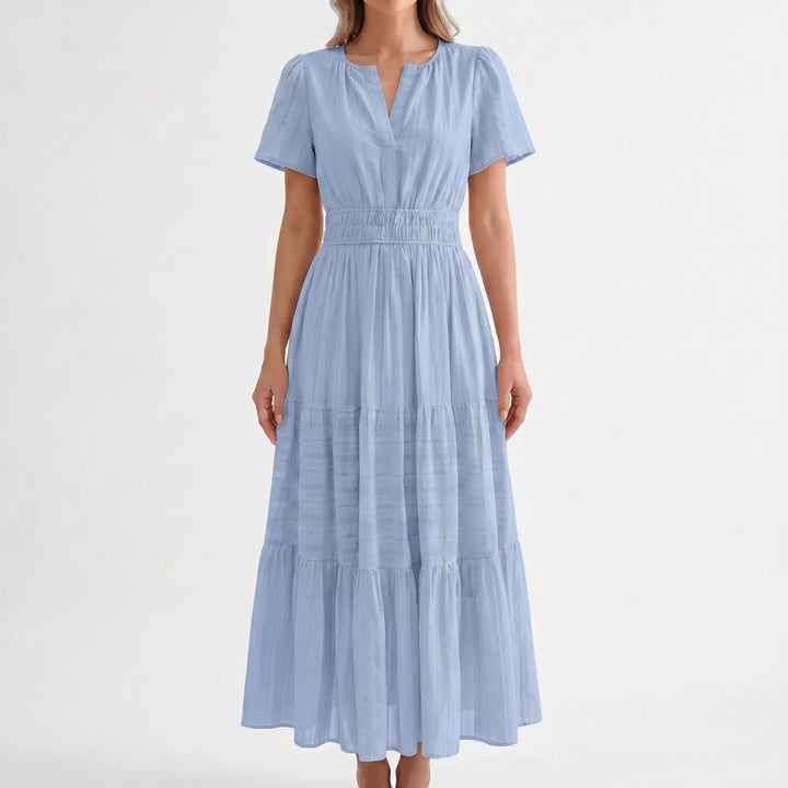 Solstis - Short Sleeve Midi Dress