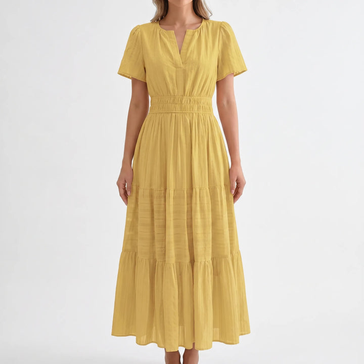 Solstis - Short Sleeve Midi Dress