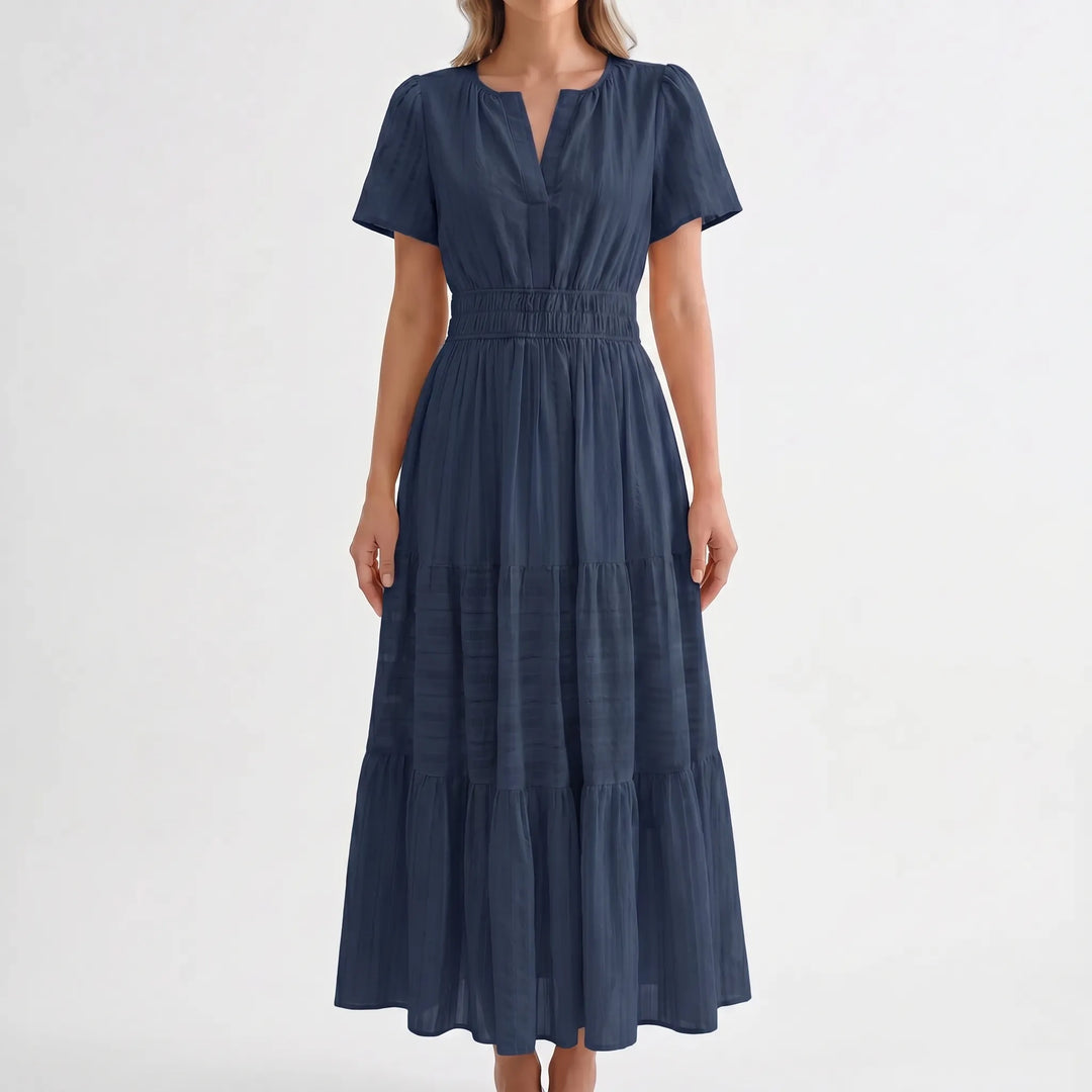 Solstis - Short Sleeve Midi Dress