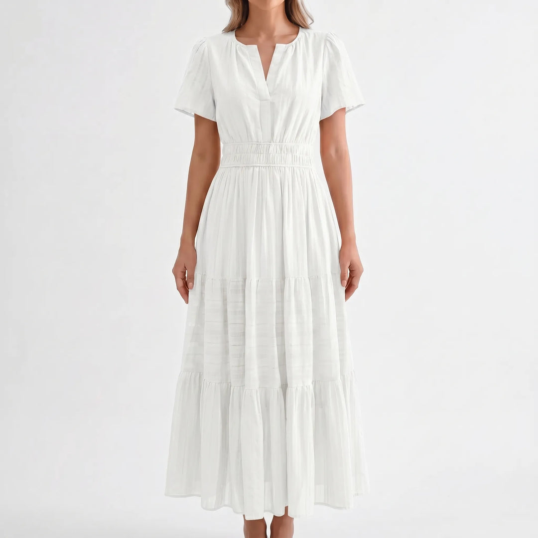 Solstis - Short Sleeve Midi Dress