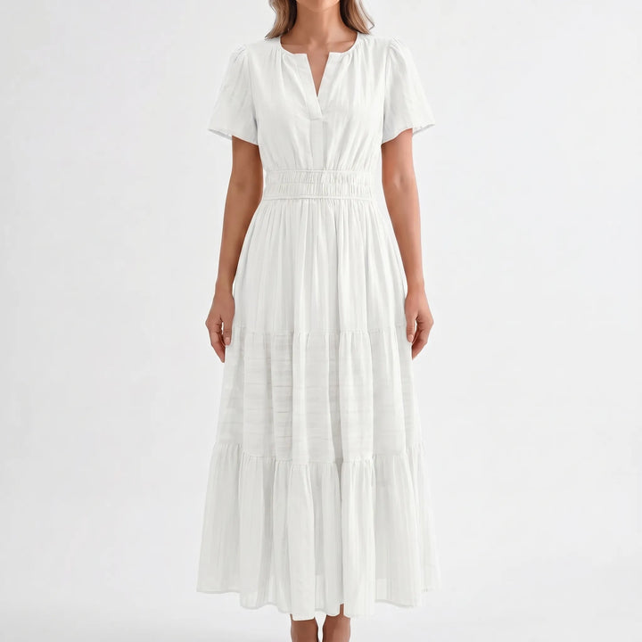 Solstis - Short Sleeve Midi Dress