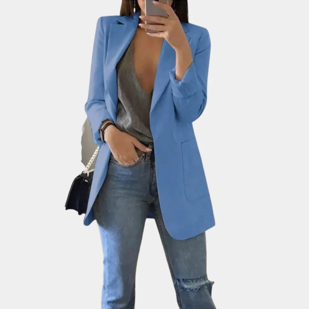 Long Slim Fit Blazer for Women – Timeless Elegance Meets Modern Tailoring