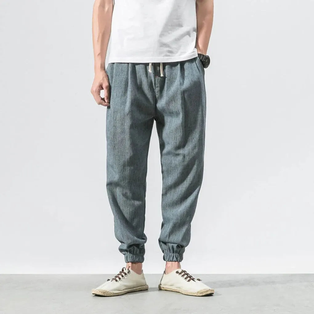 Men’s Cotton-Linen Comfort Pants – Lightweight Everyday Wear