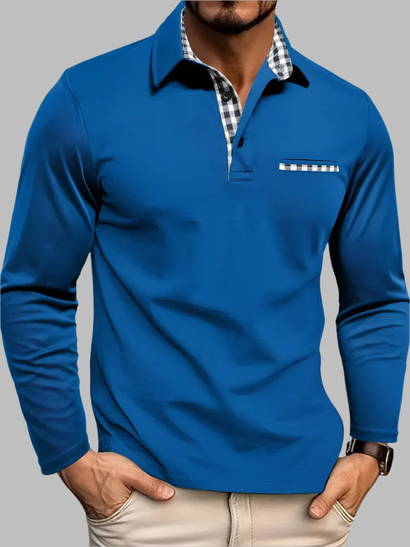 Men’s Classic Long-Sleeve Summer Polo