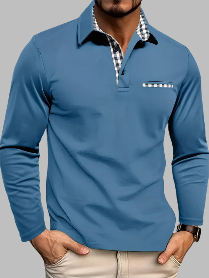Men’s Classic Long-Sleeve Summer Polo