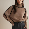 Luxe Fine Wool-like Turtleneck Sweater