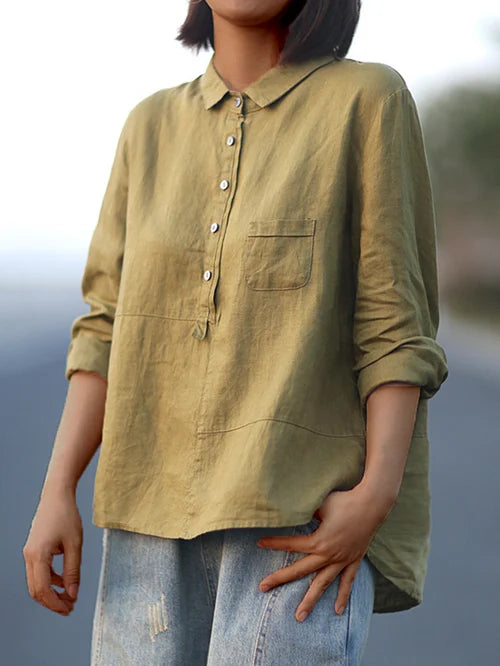 Elegant Long-Sleeve Blouse for Women