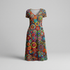 Vibrant Abstract Pattern Dress