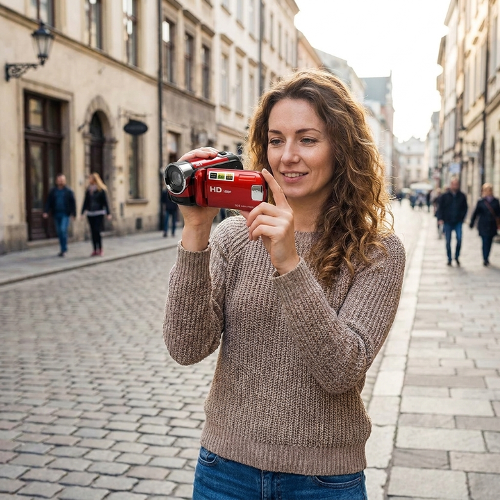 1080P Full HD Vlogging Camera with Night Shoot