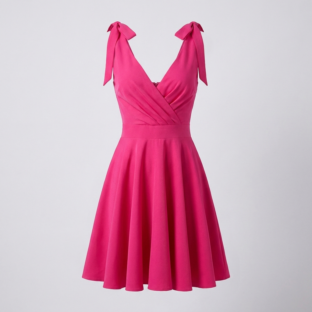 A‑Line Dress with Adjustable Tie Belts
