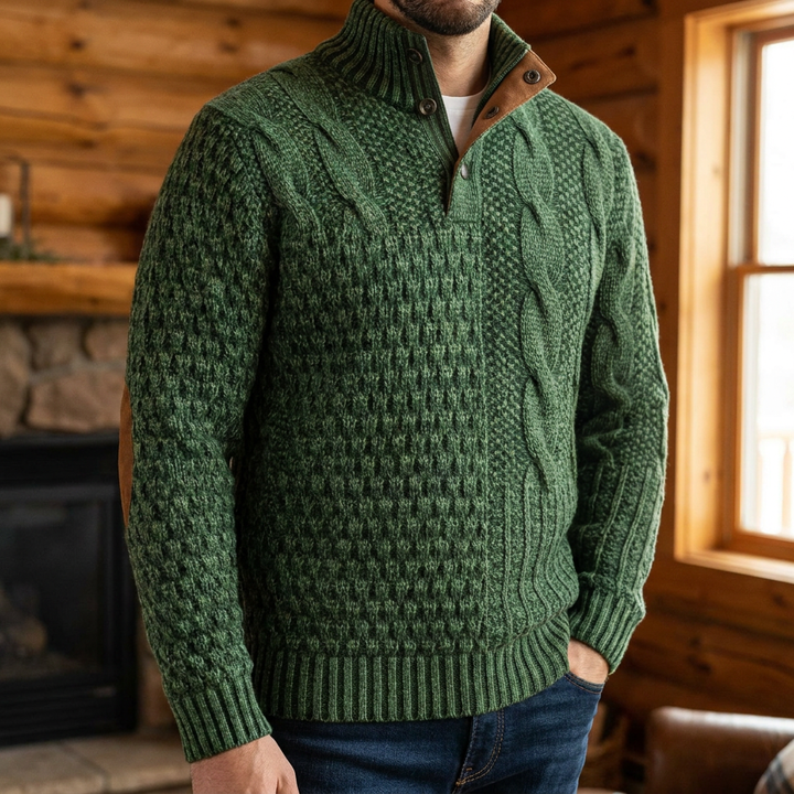 Men's Patchwork Sweater