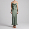 Elegant Satin Dress with Adjustable Straps