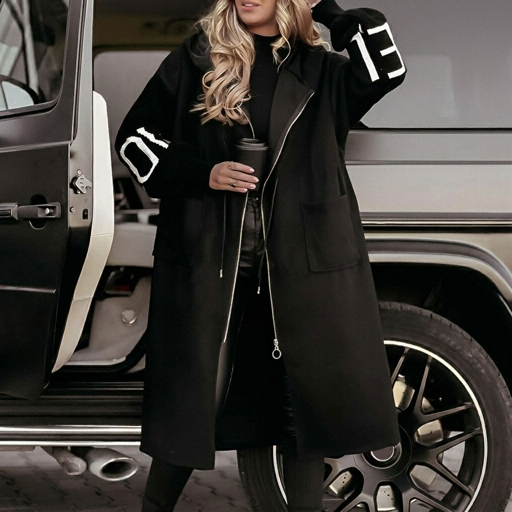 Women’s Stylish Patchwork Coat for Fall & Winter