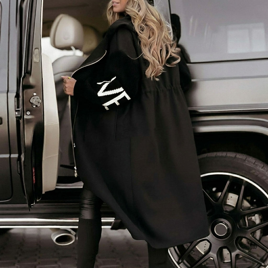 Women’s Stylish Patchwork Coat for Fall & Winter