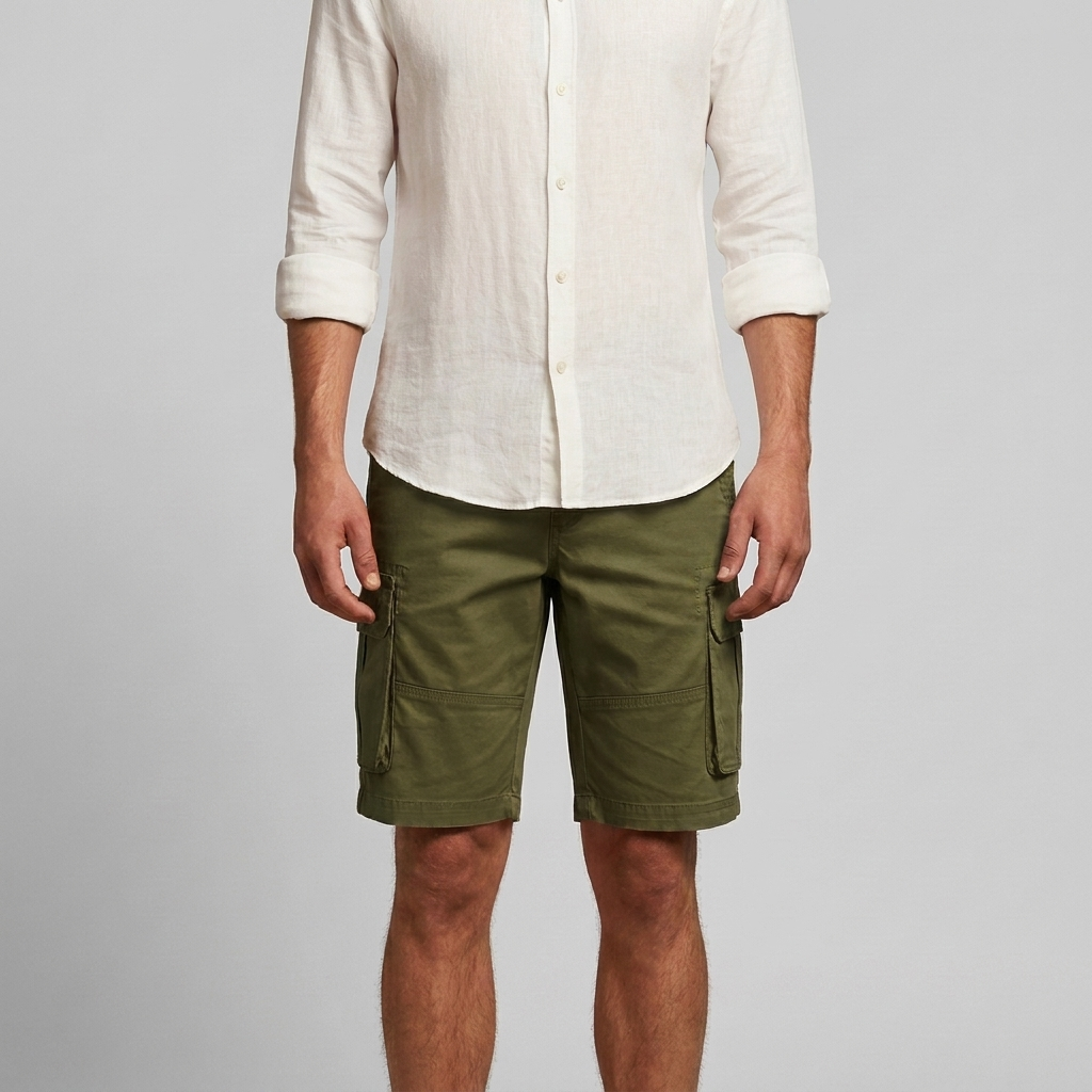 Men's Zip Cargo Shorts