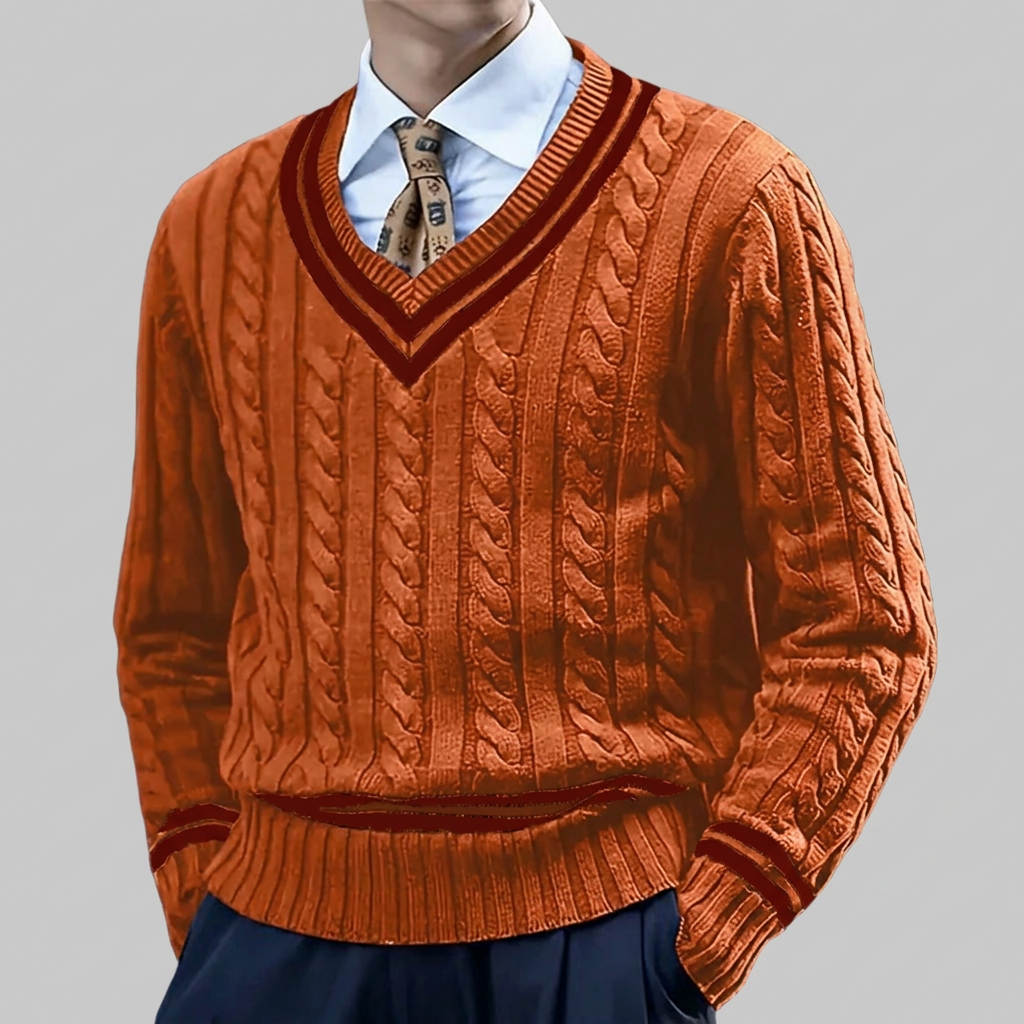 Men's Stylish V-Neck Pullover