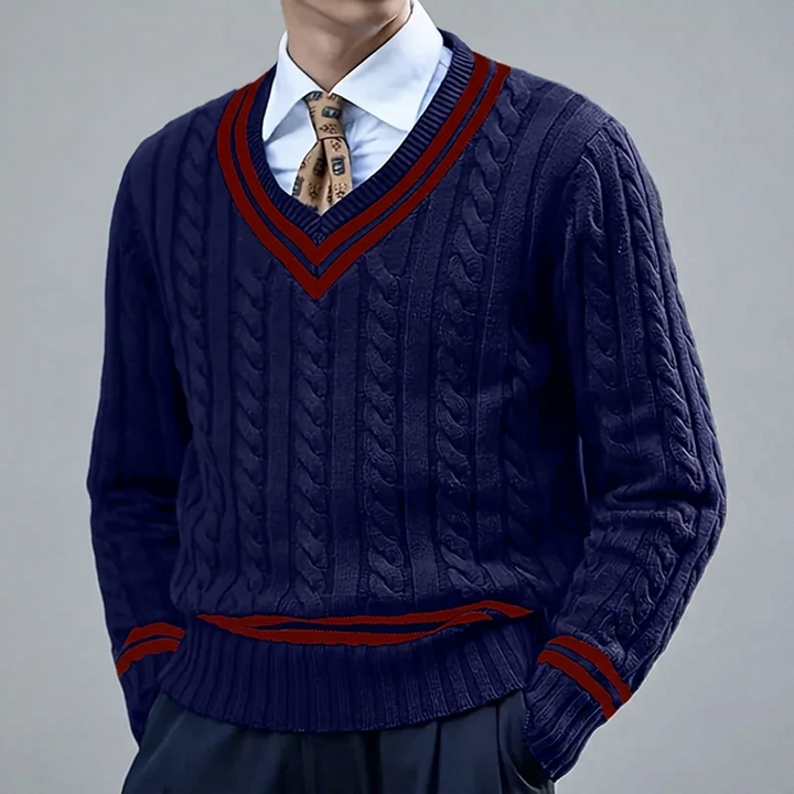 Men's Stylish V-Neck Pullover