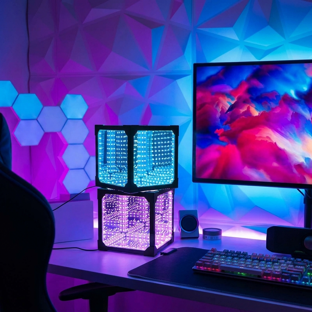 3D Cube RGB LED Light