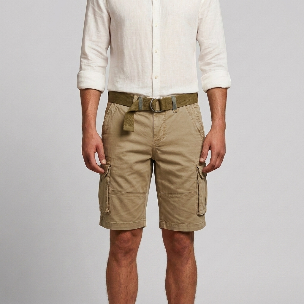 Men's Zip Cargo Shorts
