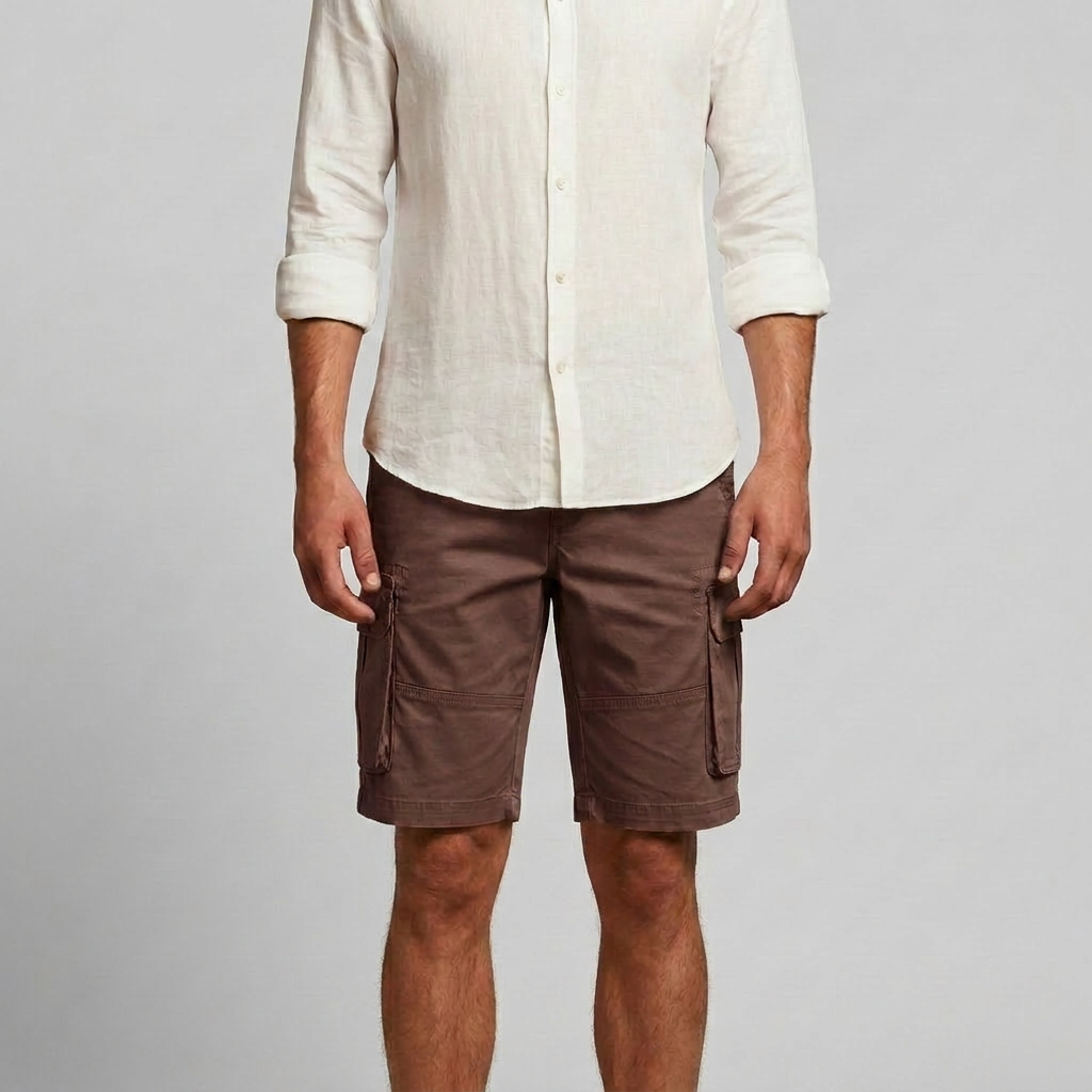 Men's Zip Cargo Shorts