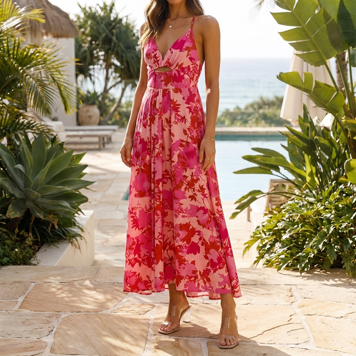 Lune Floral Midi Dress