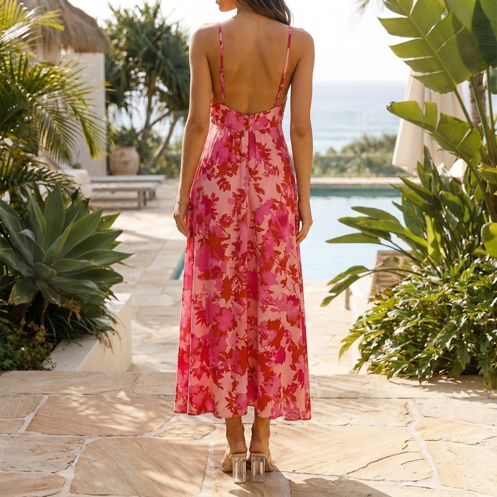 Lune Floral Midi Dress